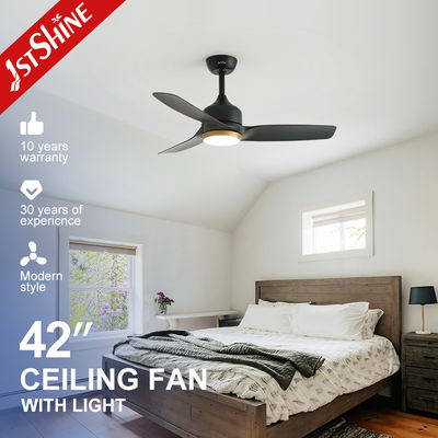 İyi bir fiyat. 42-Inch Modern Matte Black DC Ceiling Fan With LED Light For Bedroom çevrimiçi